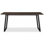 Edge spisebord 140x90 - Brownstained fishbone