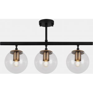 Atlas loftslampe 10275 - Sort/antik