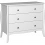 Barok bred kommode - Hvid
