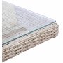 Udendrsgruppe: 6 stole og bord 200 x 100 cm rotting - Hampton/Mercury