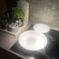 Kundebillede Le Chef stegepande sæt om 2 stk - Hvid / sort