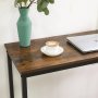 Gunnar barbord 100 x 40 cm - Brun/sort