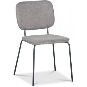 Lokrume stol - Gr stof/sort