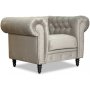 Ashford chesterfield-lnestol - Grbeige fljl