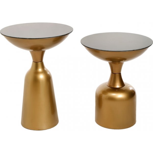 Kalk sidebord st 46/56 cm - Guld