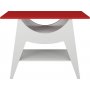 Ese sidebord 100 x 35 cm - Hvid/rd