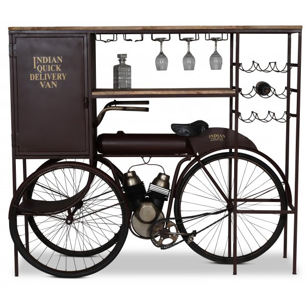 Indisk bardisk / Barskab XL 173 x 64 cm - Vintage
