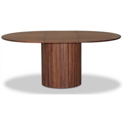 Nova spisebordsst, spisebord, der kan forlnges 130-170 cm inkl. 6 stk. pindestole Castor - Valnd