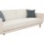 Berjer 3-personers sovesofa - Creme/eg