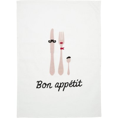 Bon appetit kkkenhndklde 50 x 70 cm - Pink