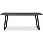 Edge spisebord 190x90 - Brownstained fishbone