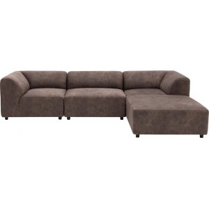 Alpha divan sofa hjre - Brun