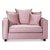 Brandy Lounge lnestol - 1,5-personers sofa (dusty pink)