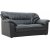Dominic 2-personers sofa i sort kunstlder + Mbelplejest til tekstiler