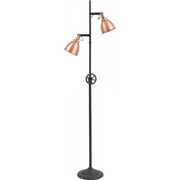 Skvde gulvlampe - Metal