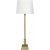 Linn bordlampe - Hvid/guld - 80 cm