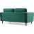 Rom 2-personers sofa - Grøn