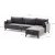 Bella divan sofa hjre - antracit