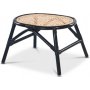 Anton fodskammel - Sort/rattan + Mbelfdder