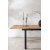 Panama spisebord 160 x 90 cm - Sort/Natur