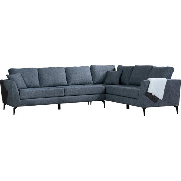 Tempo hjrnesofa - Mrkegr