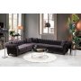 Bogart hjrnesofa - Brun