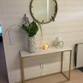 Kundebillede Accent konsolbord - Hvid marmor & messingfarvet