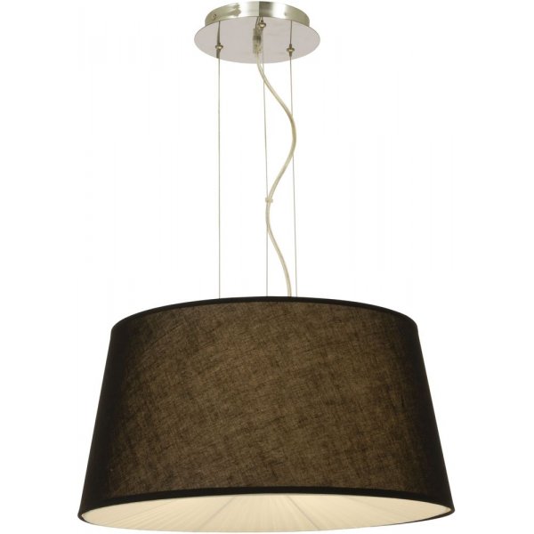 Omega loftslampe - Sort/krom