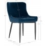 Boston Dining Chair - Mrkebl/Sort