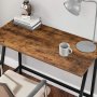 Dumas skrivebord 100 x 50 cm - Brun/sort