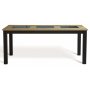 Jasmin spisebord 180 x 90 cm i eg med sorte ben