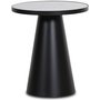 Zero lampebord omkring 50 cm - Sort / hvid marmor