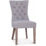 Victoria spisegruppe, rundt spisebord 120 cm med 4 Tuva Kate Stole - Hvid/Brunbet