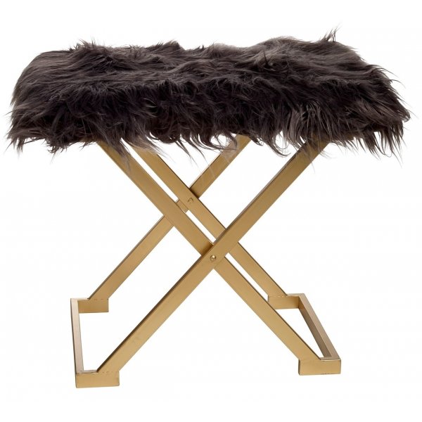 Sittpall New York 60 cm - Guld / Gr