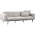 Side 3-personers sofa - Lysegr