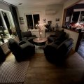 Kundebillede Manilla rundt sofabord Ø91 cm - Mørkbejdset/sort