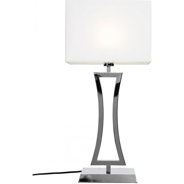 Belgravia bordlampe - Krom/hvid