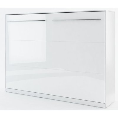 Sengeskab compact living Horisontalt (140x200 cm sammenklappelig seng) - Hvid Hjglans