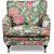 Spirit Howard lnestol i blomstret stof - Eden Parrot Green + Mbelplejest til tekstiler