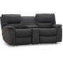Room Biosofa - 2-pers. Hvilestol (elektrisk) i grt mikrofiberstof