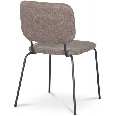 Lokrume stol - Brunt stof/sort