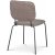 Lokrume stol - Brunt stof/sort + Mbelplejest til tekstiler
