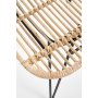 Juri spisestol - Rattan/sort