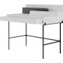 Leila skrivebord 108x60 cm - Hvid/antracit