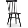 Sintorp spisebordsst, rundt spisebord 115 cm inkl 4 stk. Orust pindestole - Sort marmor (Laminat)