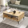 Aristo sofabord 90 x 60 cm - Filt/antracit