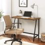 Dumas skrivebord 100 x 50 cm - Brun/sort