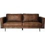 Balbus 3-personers sofa - Mrkebrun