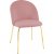 Giovani velvet stol - Rosa/Messing + Mbelfdder