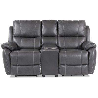 Enjoy Hollywood Biograf-sofa - 2-personers recliner (el) i gråt kunstskind